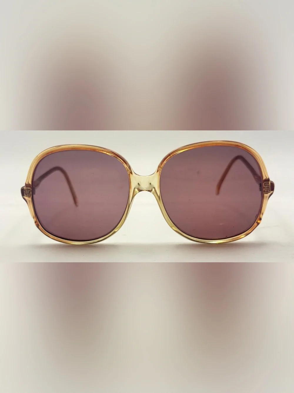 Vintage Maurice Brown Oval Sunglasses Frames Only